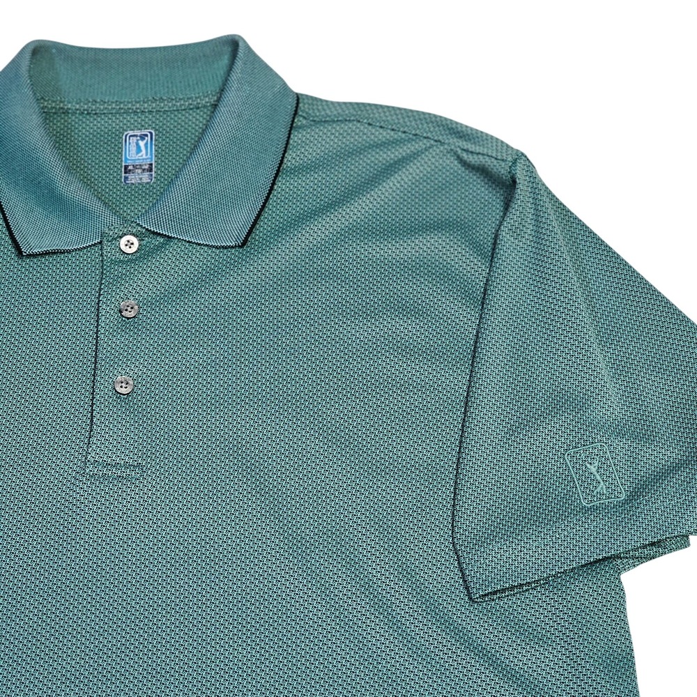 PGA Tour Golf Polo XL‎ Short Sleeve Shirt Pullover Green